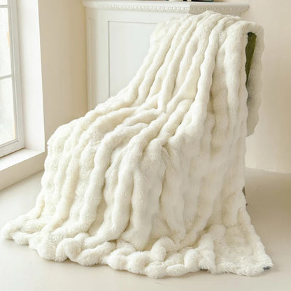 Faux Fur Blanket Cozy Soft Plush Throw - Image 5