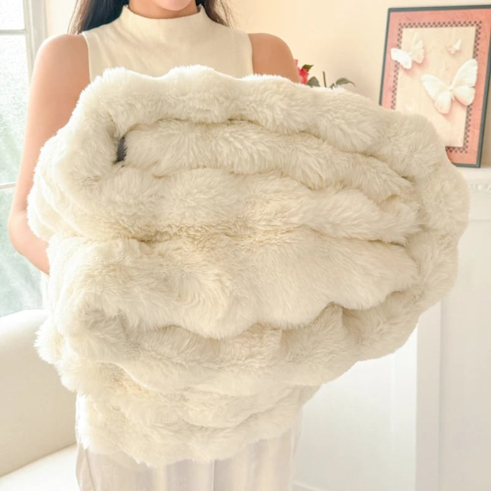 Faux Fur Blanket Cozy Soft Plush Throw - Image 8