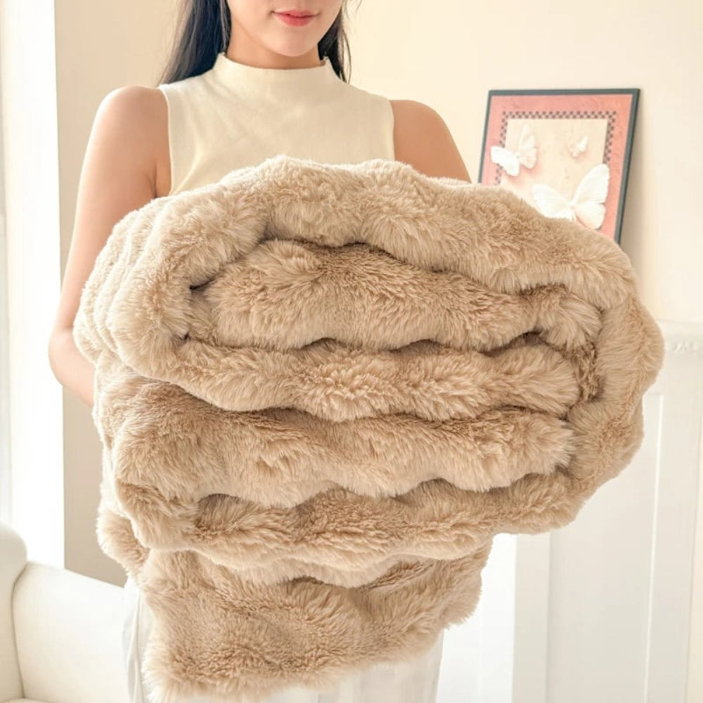 Faux Fur Blanket Cozy Soft Plush Throw - Image 9