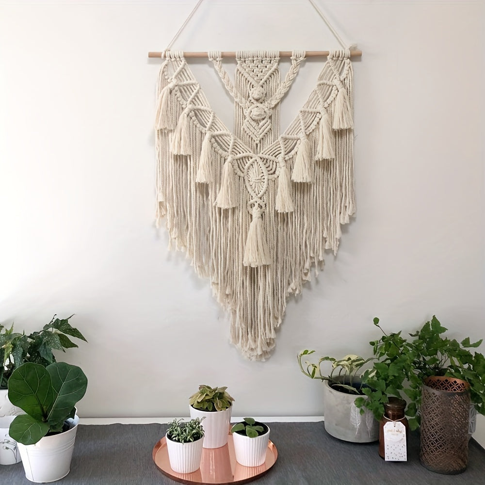 Perete Decorativ Boem din Macramé | Tapiserie Wovenă Artizanală