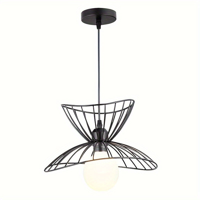 Retro sort pendel | Justerbart industrielt design