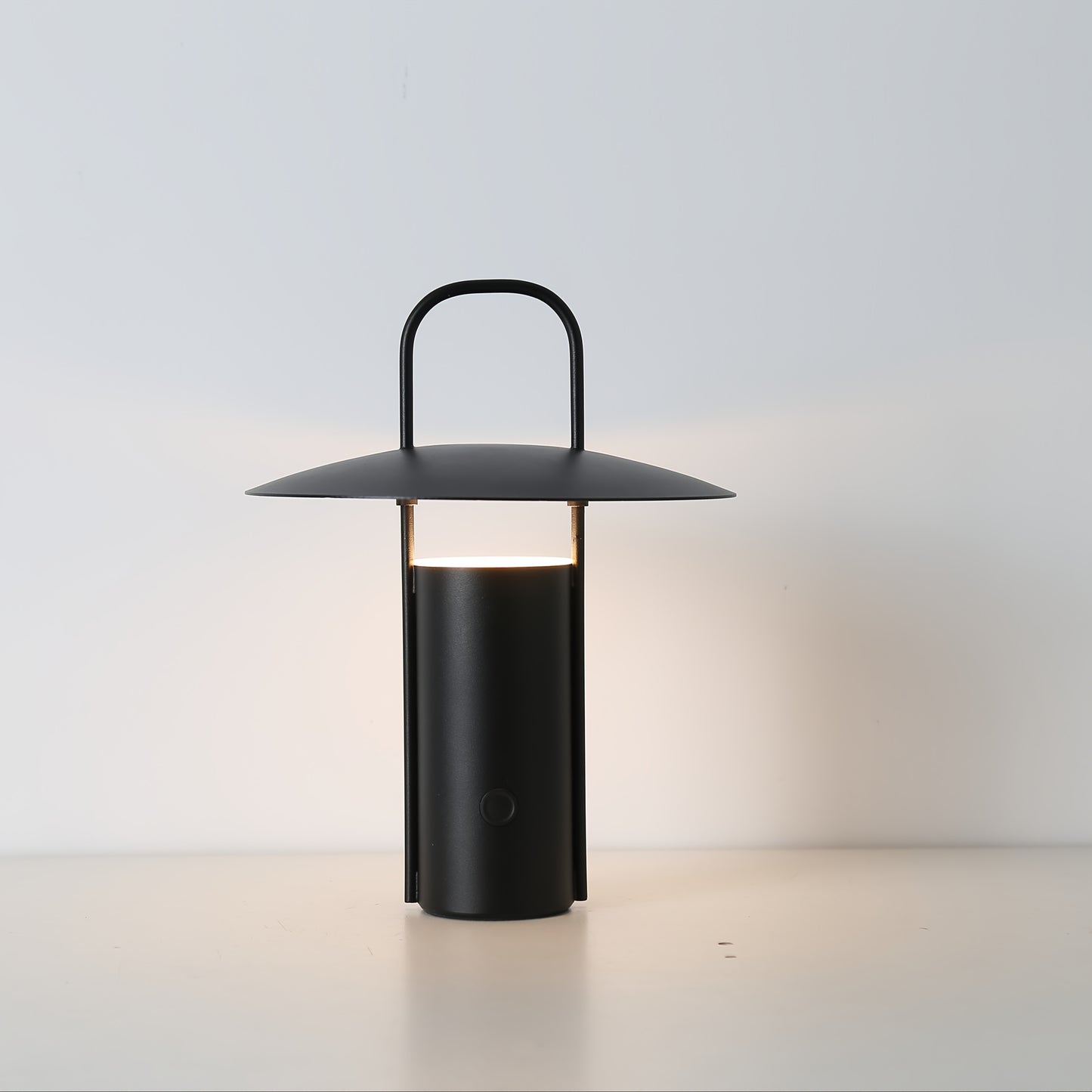 Lámpara táctil LED inalámbrica | Luz de mesa metálica recargable por USB