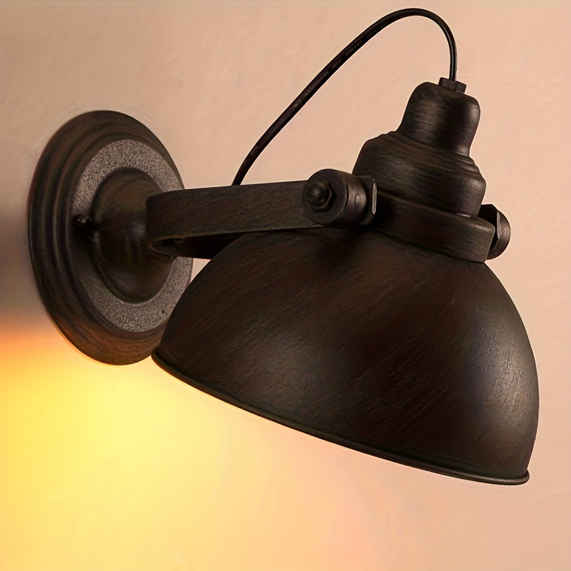 Industrielle Vintage-Wandlampe | Retro Metall-Wandleuchte
