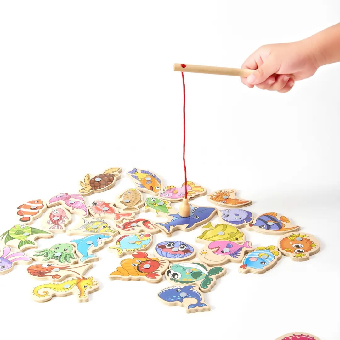Fishing Toy Fine Motor Skills Toy Set Magnetic Rod - Image 2