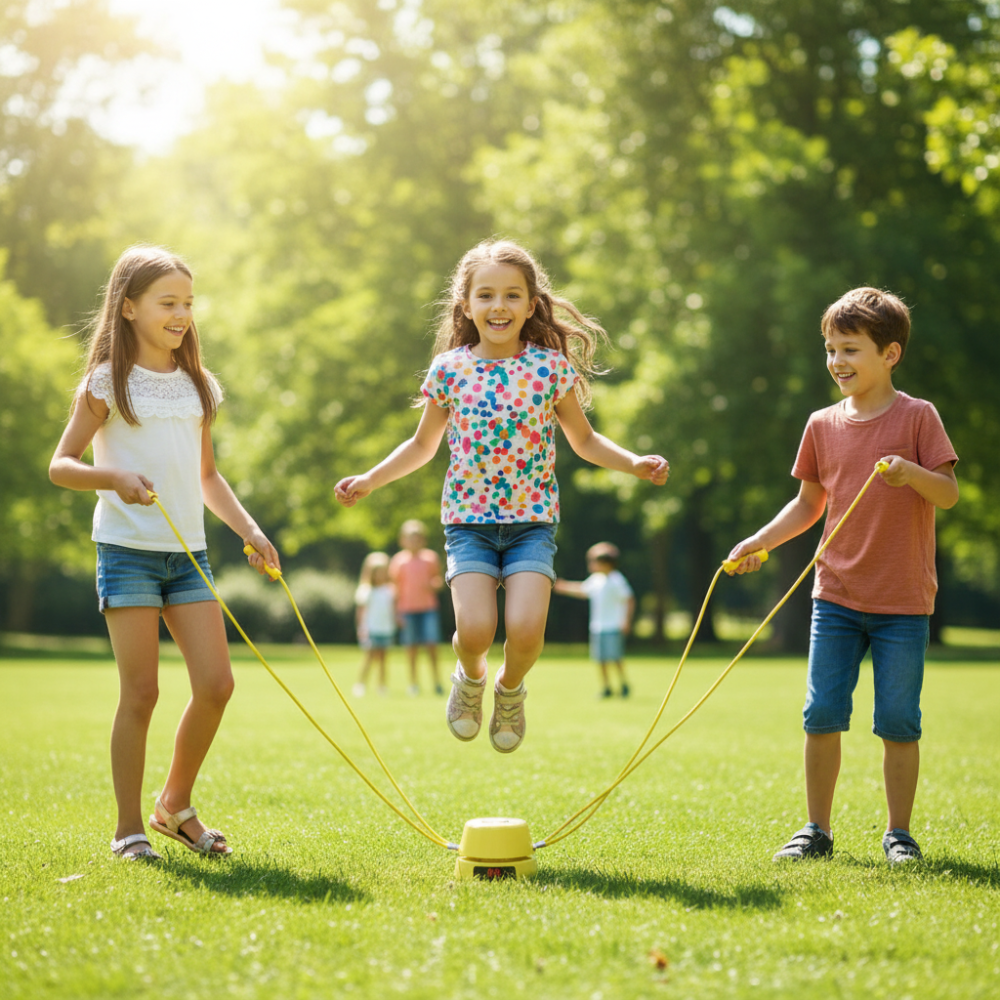 Corda de Pular Fitness Exercício Brinquedo Interativo para Crianças