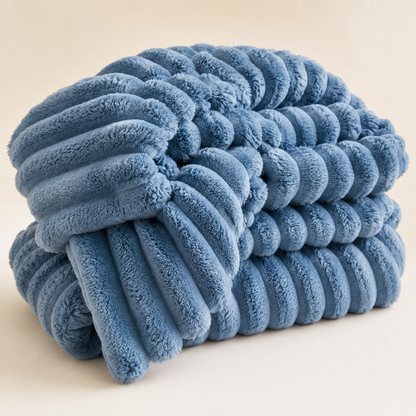 Coperta in pile, morbida, accogliente, felpata e in ecopelliccia