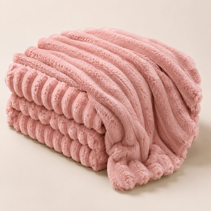 Coperta in pile, morbida, accogliente, felpata e in ecopelliccia