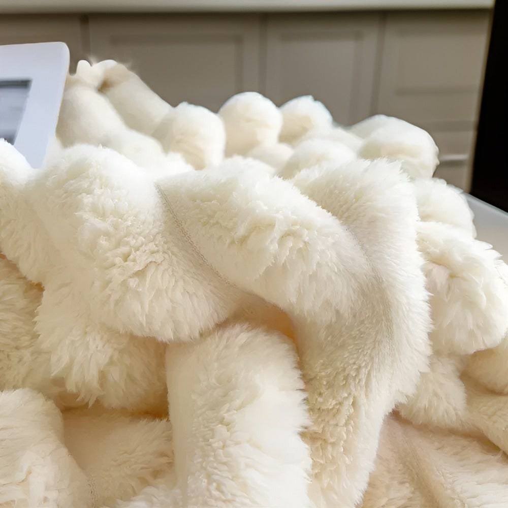 Fleece Throw Blanket Soft Cozy Plush Large Drape - Image 2