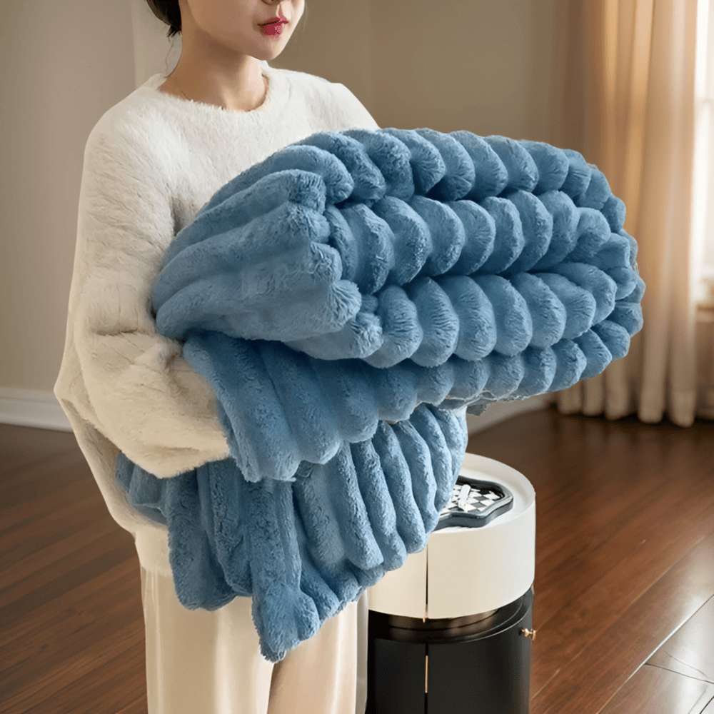 Fleece Throw Blanket Soft Cozy Plush Large Drape - Image 5