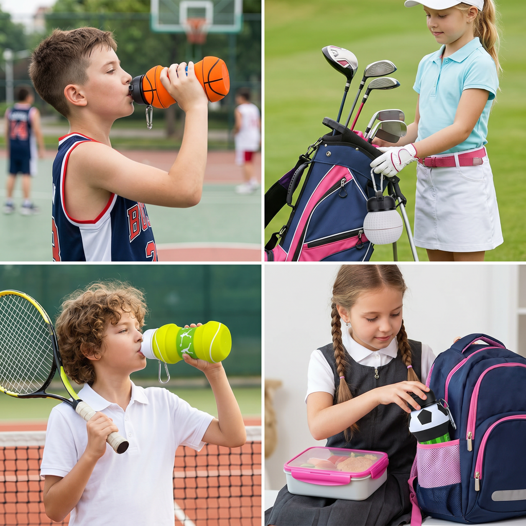 Foldable Collapsible Leak-Proof Water Bottle Sports Gym - Image 5