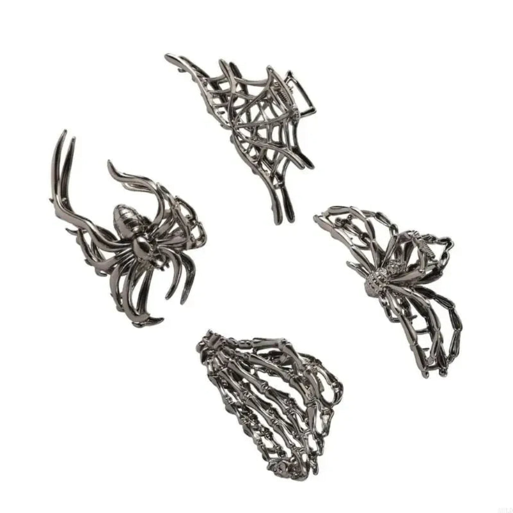 Halloween Accessories Hair Clips Spider Bat Designs - Image 2