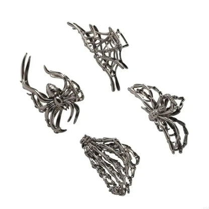 Halloween Accessories Hair Clips Spider Bat Designs - Image 2