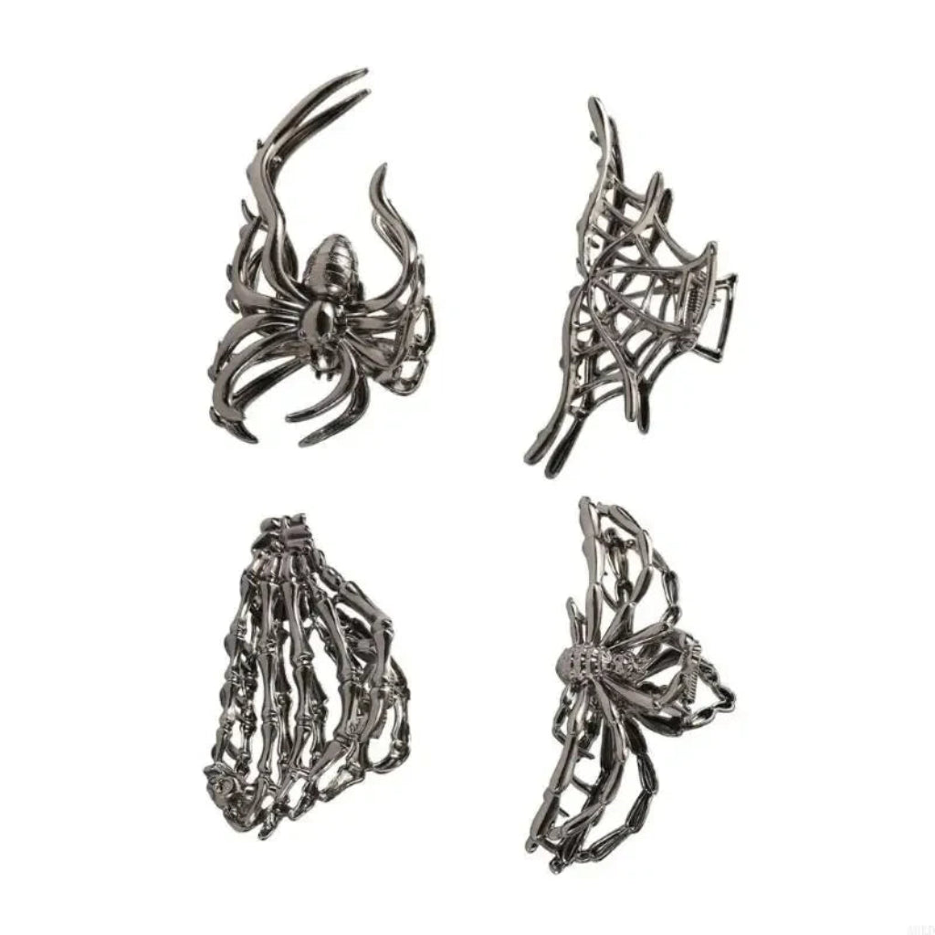 Halloween Accessories Hair Clips Spider Bat Designs - Image 3