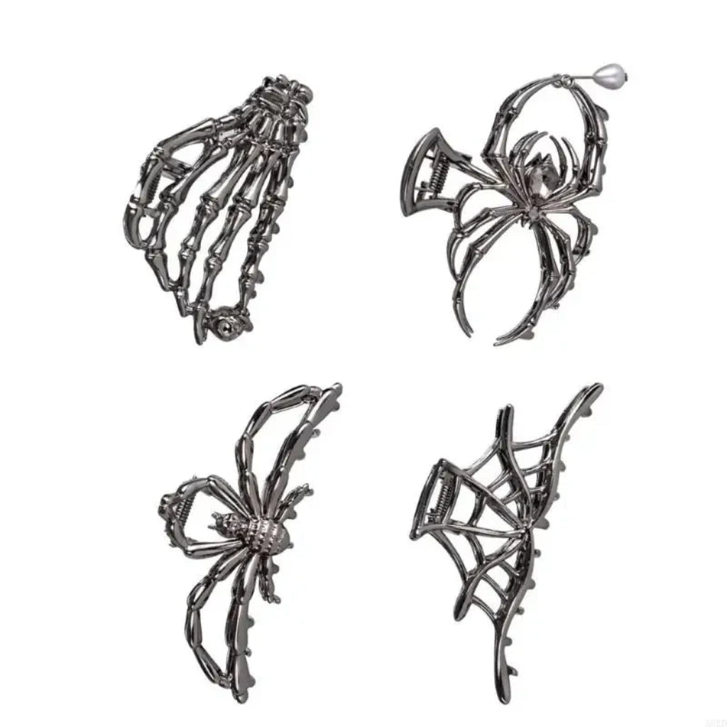 Halloween Accessories Hair Clips Spider Bat Designs - Image 5