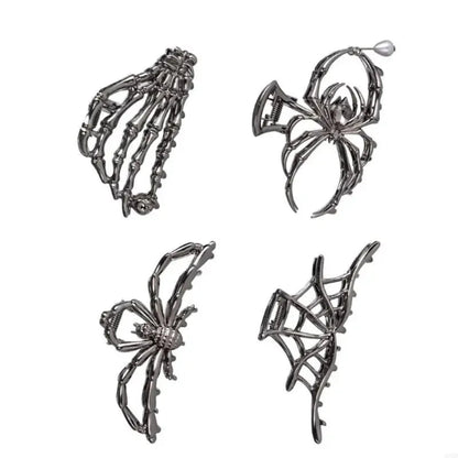 Halloween Accessories Hair Clips Spider Bat Designs - Image 5