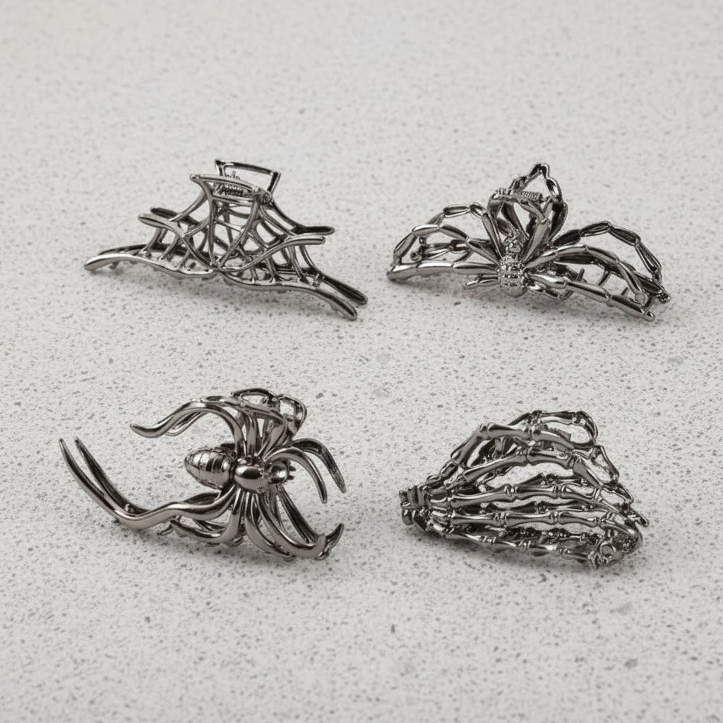 Halloween Accessories Hair Clips Spider Bat Designs - Image 8