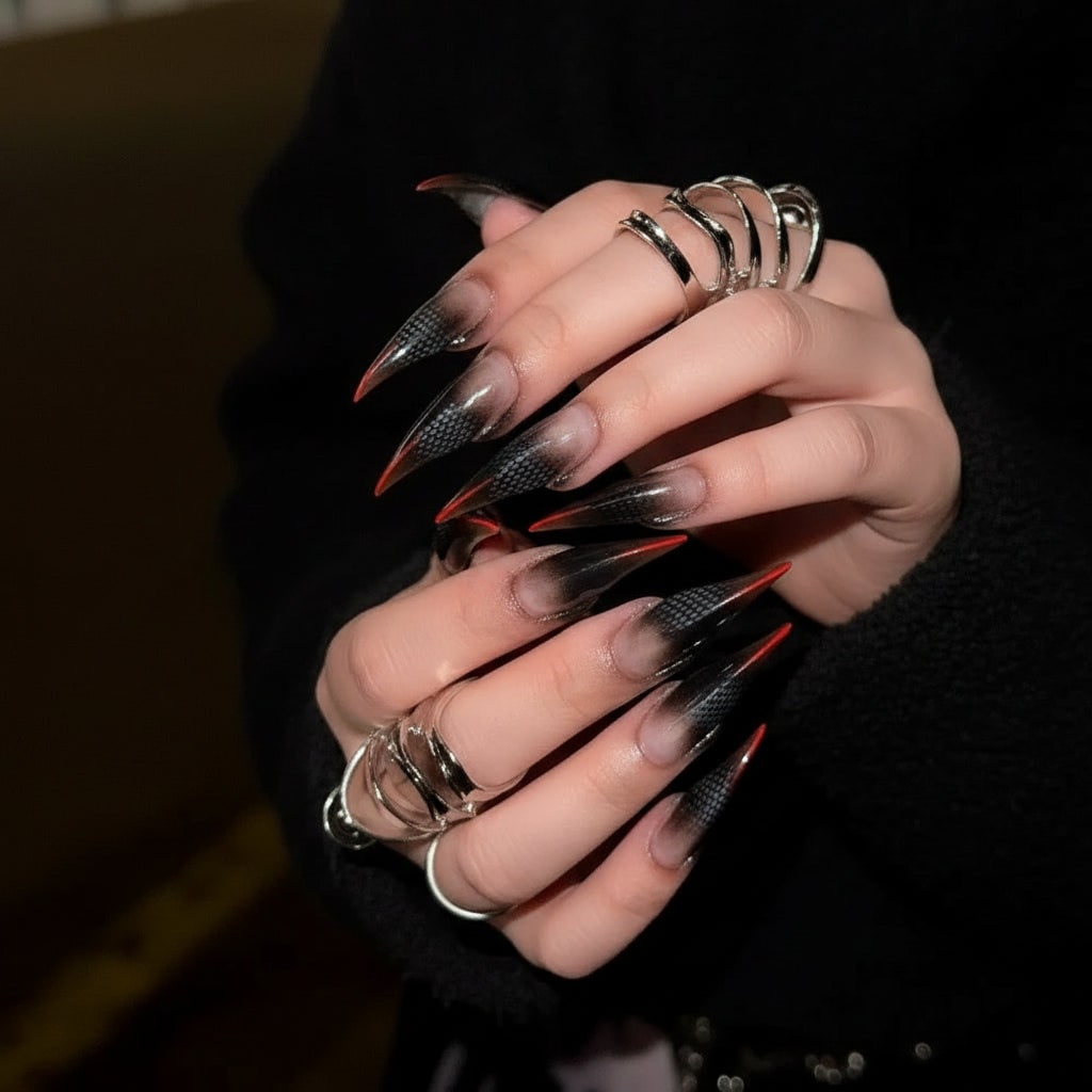 Halloween Accessories Halloween Nails Reusable Press-On Nails - Image 3