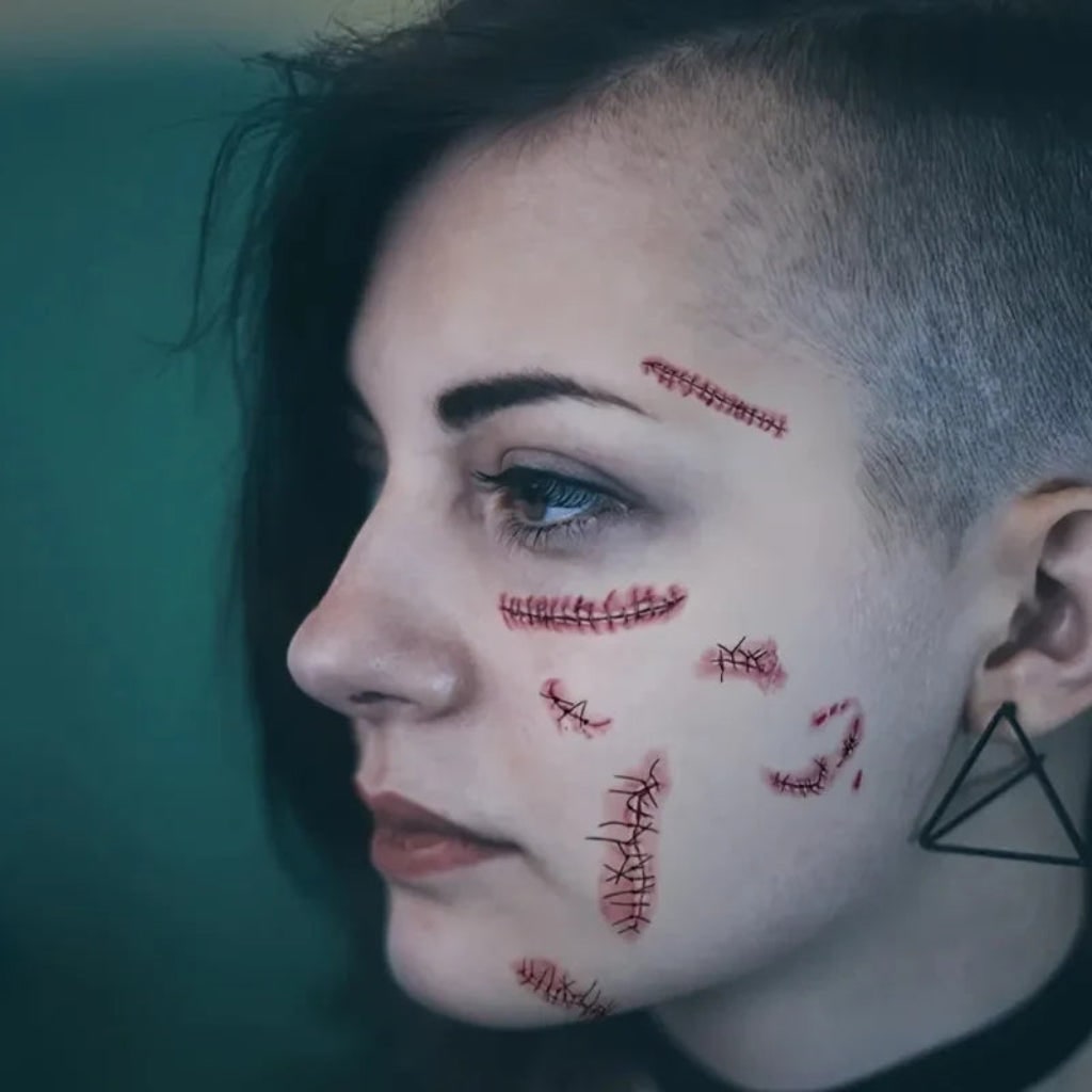Halloween Accessories Horror Tattoos Wound Effects - Image 2