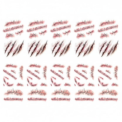 Halloween Accessories Horror Tattoos Wound Effects - Image 4