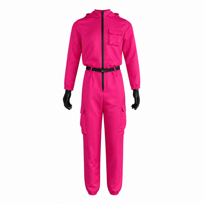 Halloween Costume Jumpsuit Hooded Mask Cosplay Outfit - Image 3