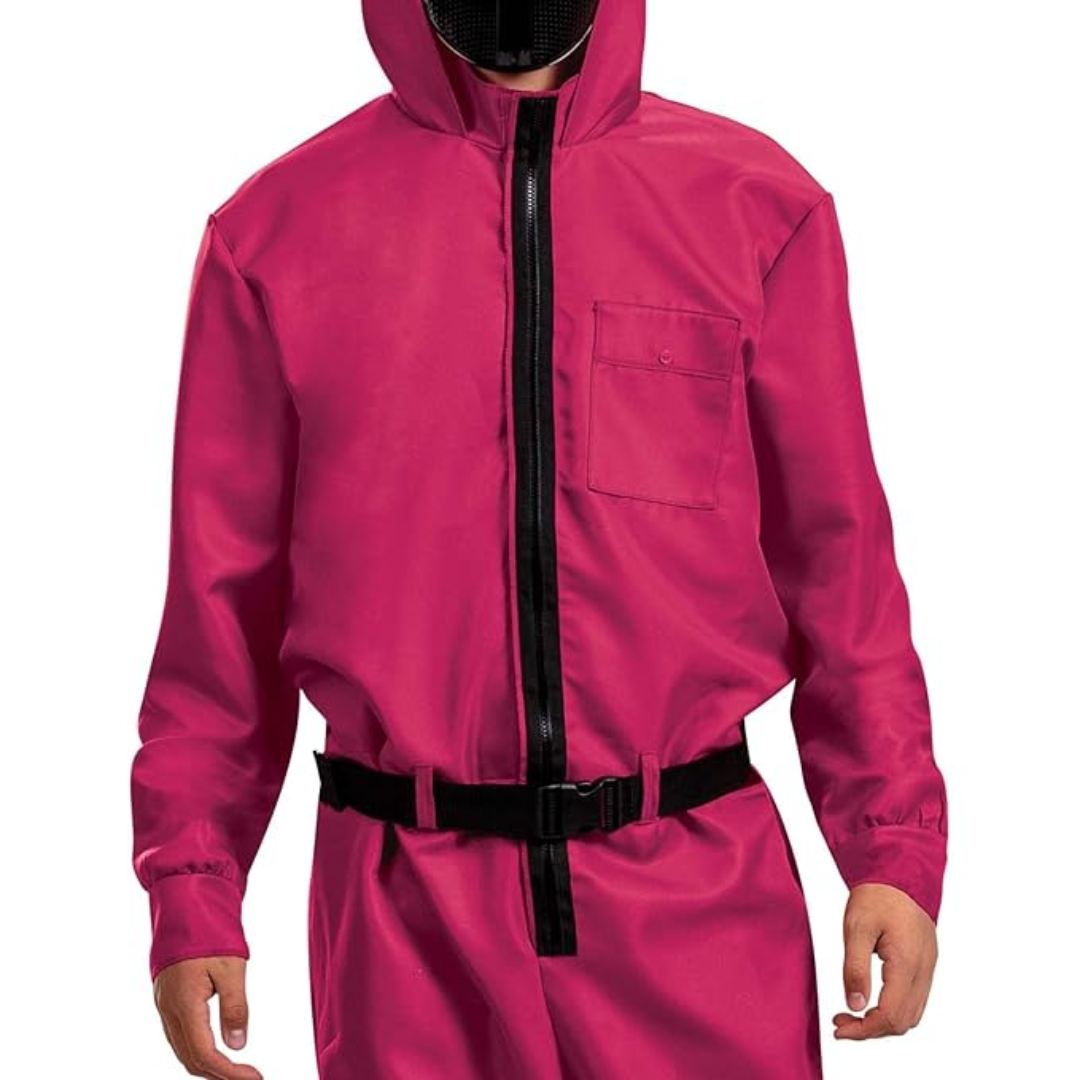 Halloween Costume Jumpsuit Hooded Mask Cosplay Outfit - Image 4