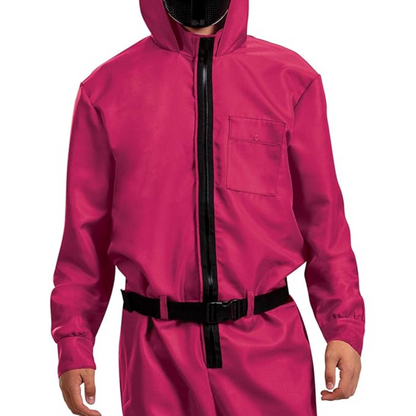 Halloween Costume Jumpsuit Hooded Mask Cosplay Outfit - Image 4