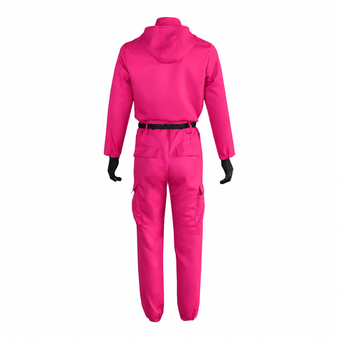 Halloween Costume Jumpsuit Hooded Mask Cosplay Outfit - Image 7