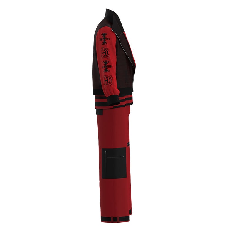 Halloween Costume Vampire Outfit Cosplay Set Spandex Material - Image 5