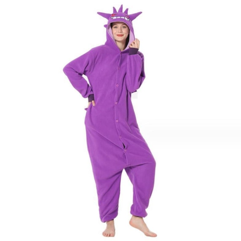 Halloween Costume Women's pocket monsters Onesie Adults Kids Sleepwear - Image 1