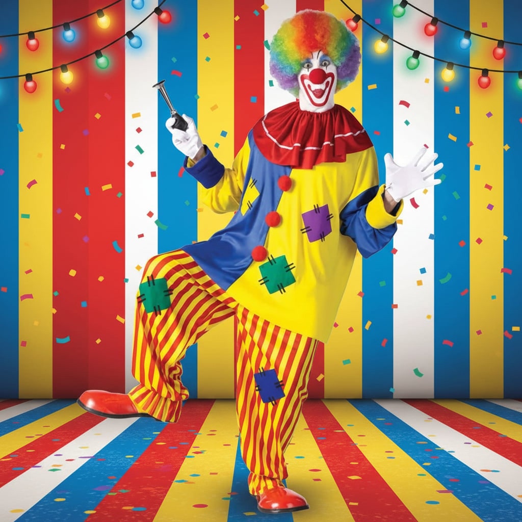 Halloween Costumes Adult Clown Circus Outfit - Image 1