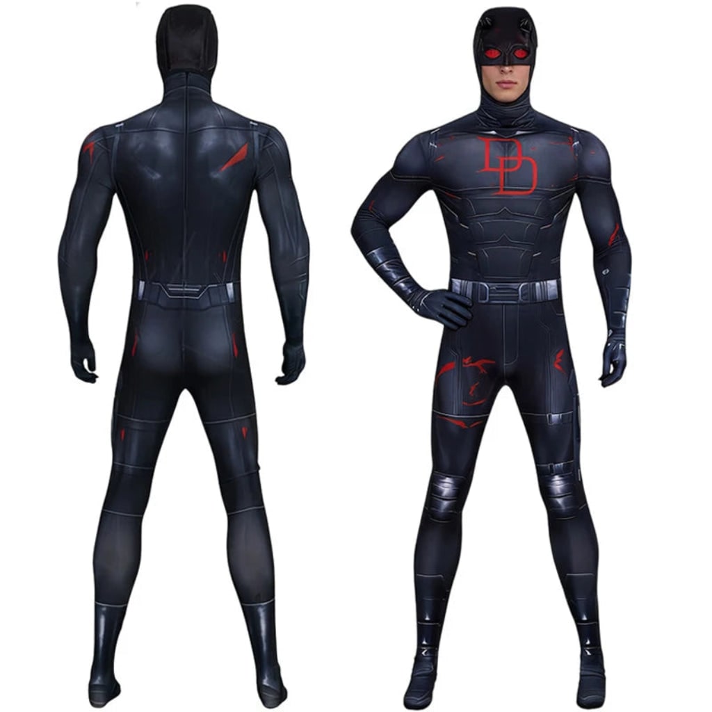 Halloween Costumes Adult Dark Superhero Bodysuit - Image 2