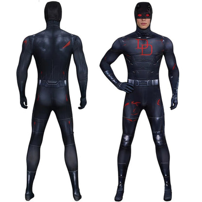 Halloween Costumes Adult Dark Superhero Bodysuit - Image 2