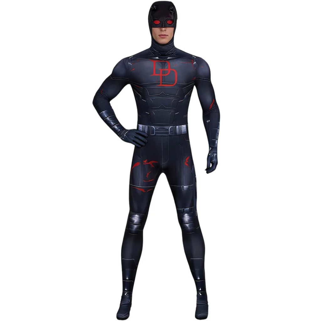 Halloween Costumes Adult Dark Superhero Bodysuit - Image 4
