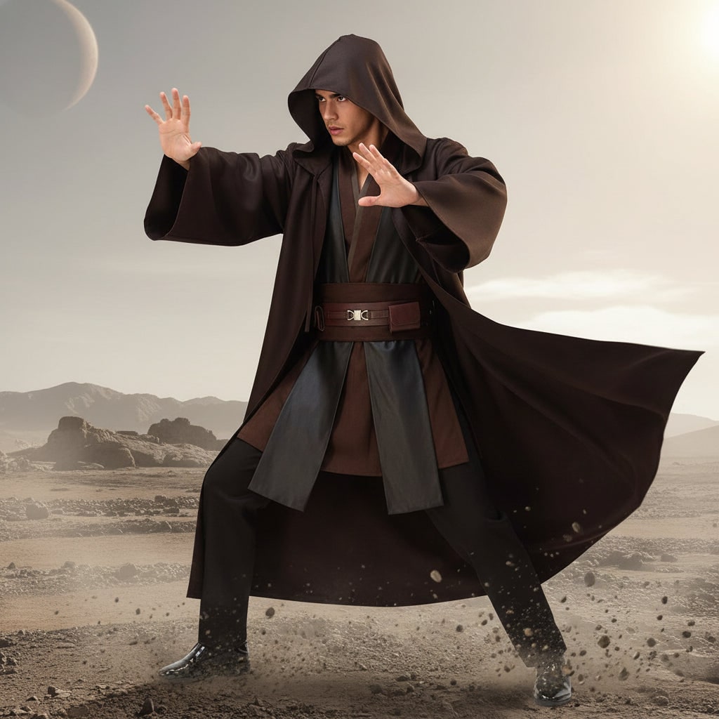 Halloween Costumes Adult Hooded Adventure Robe Set - Image 1