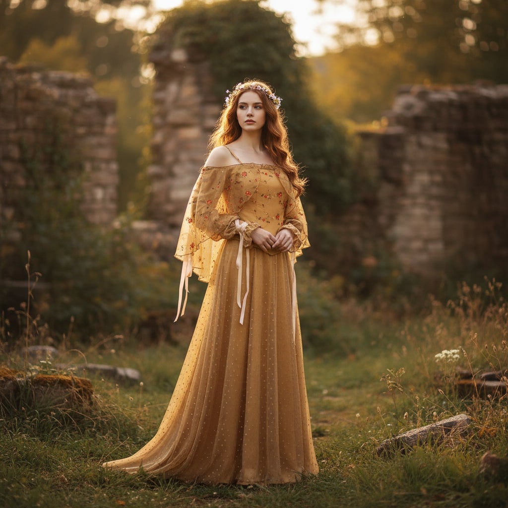 Halloween Costumes Adult Medieval Fantasy Dress - Image 1