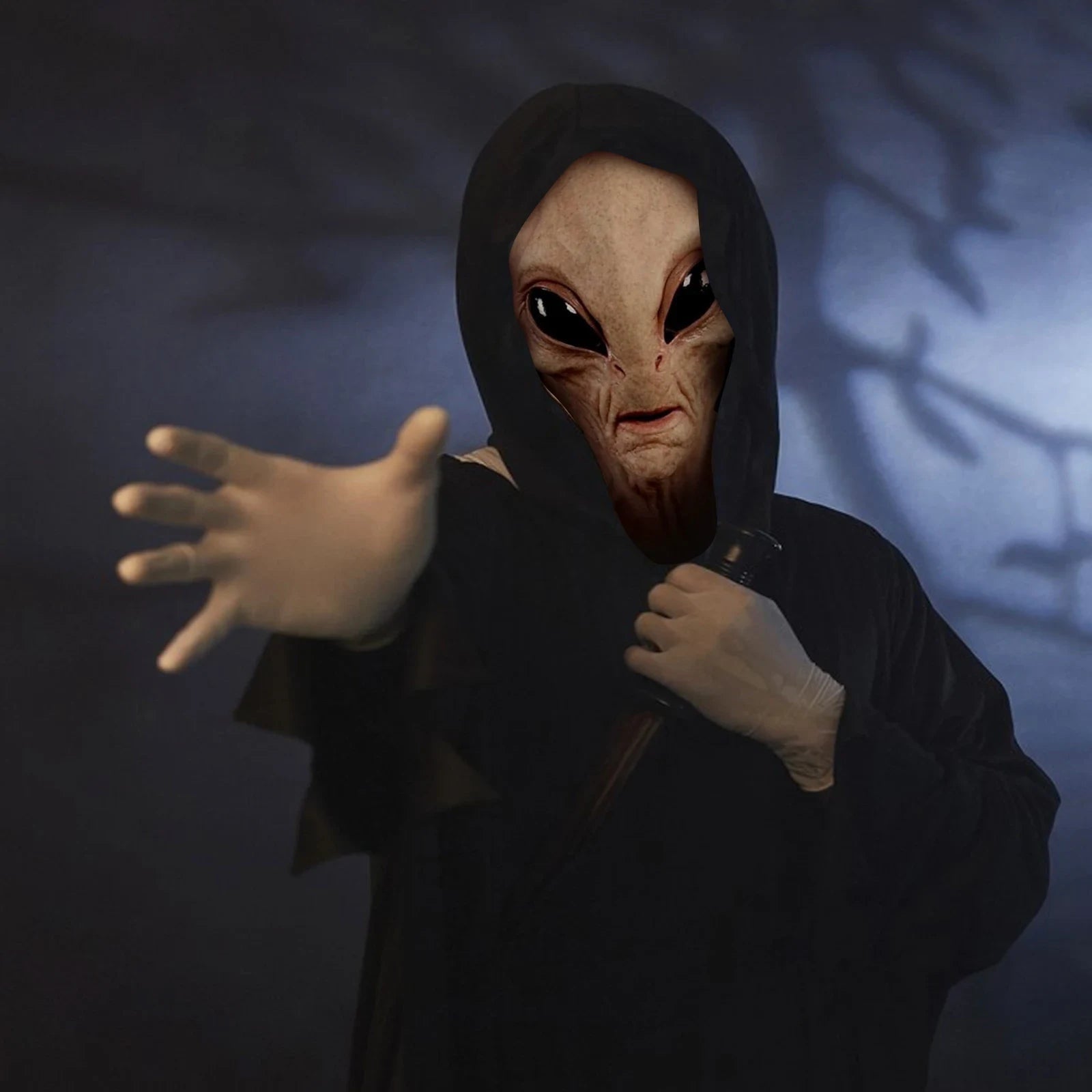 Halloween Costumes Alien Mask Spooky Party - Image 1