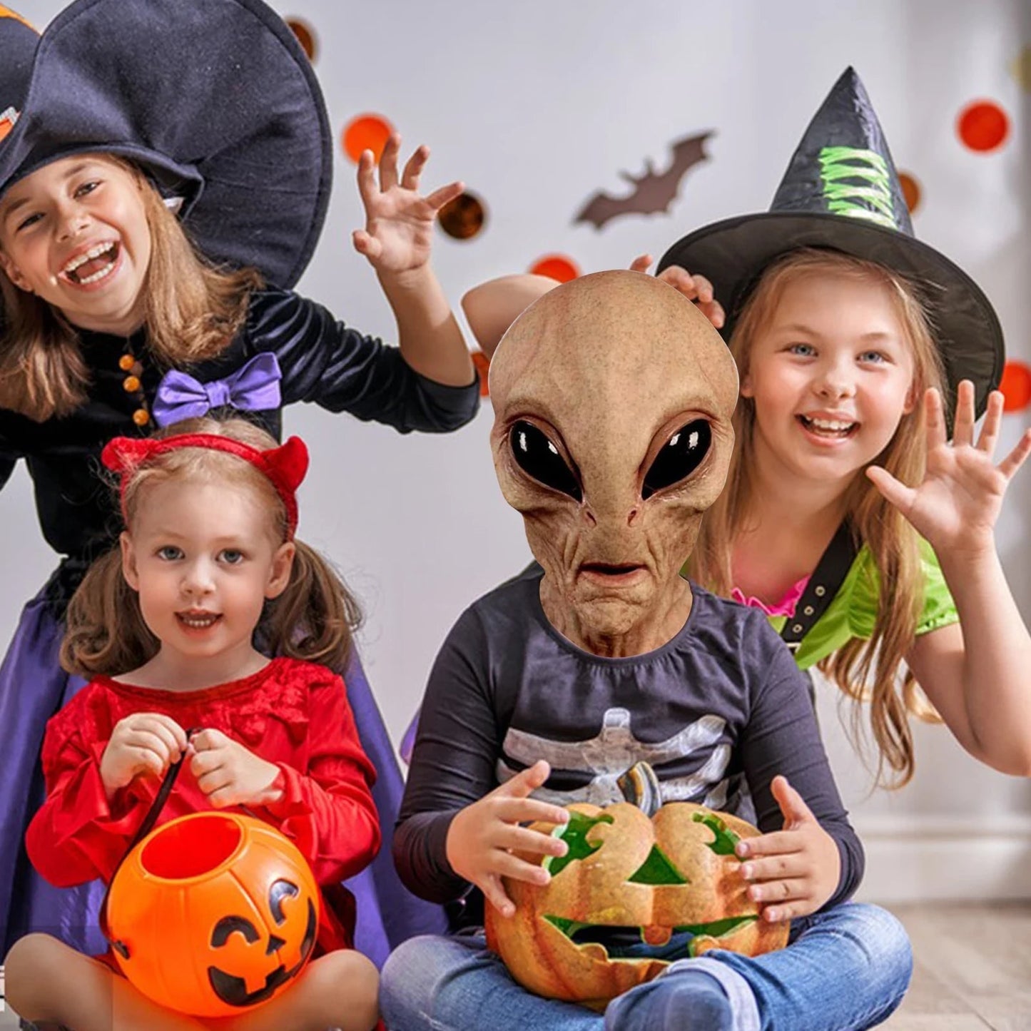 Halloween Costumes Alien Mask Spooky Party - Image 4