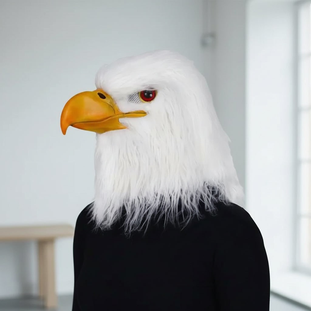 Halloween Costumes Animal Mask Eagle Head Design - Image 1