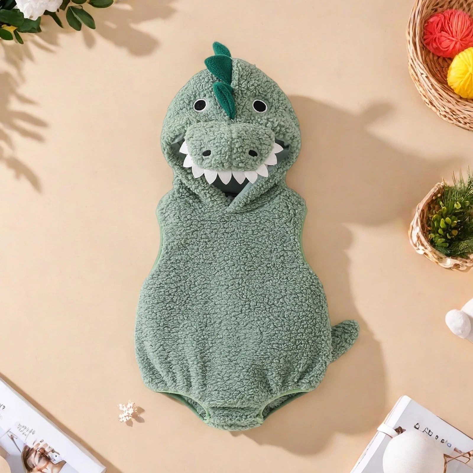 Halloween Costumes Baby Dinosaur Costume Cute Plush Design - Image 2
