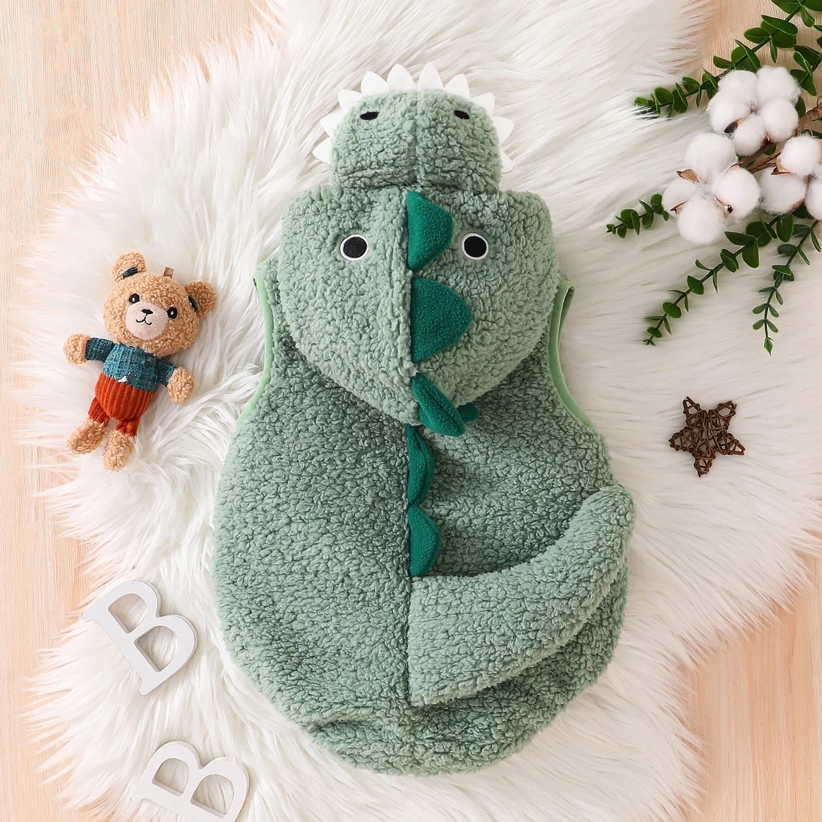 Halloween Costumes Baby Dinosaur Costume Cute Plush Design - Image 3