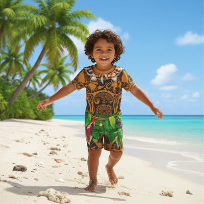 Halloween Costumes Children's Costume Island Warrior Theme - Image 1