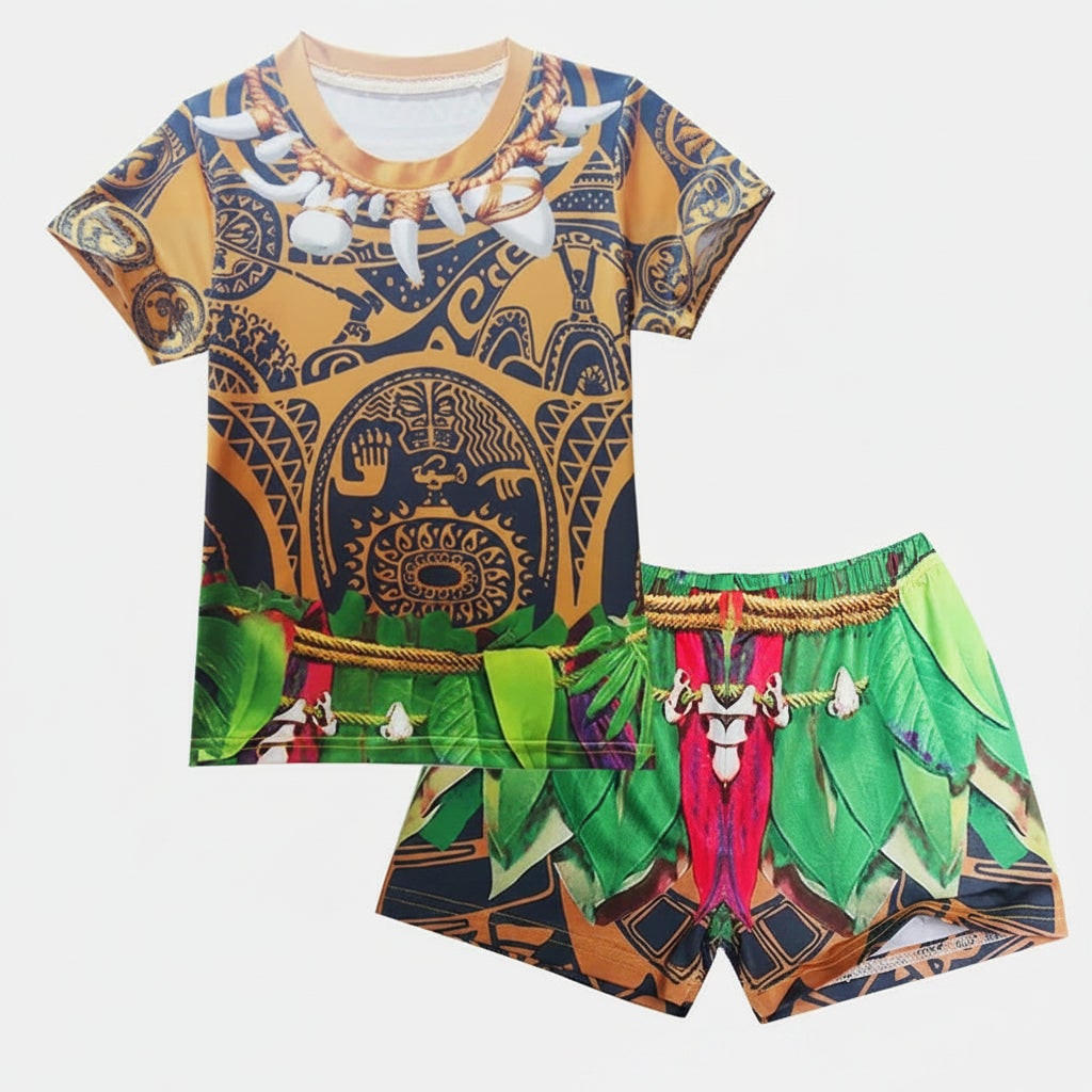 Halloween Costumes Children's Costume Island Warrior Theme - Image 2