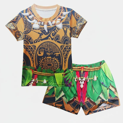 Halloween Costumes Children's Costume Island Warrior Theme - Image 2