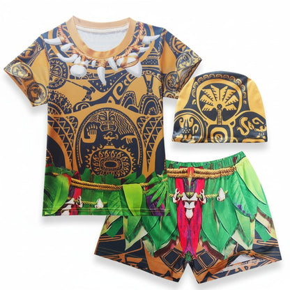 Halloween Costumes Children's Costume Island Warrior Theme - Image 4