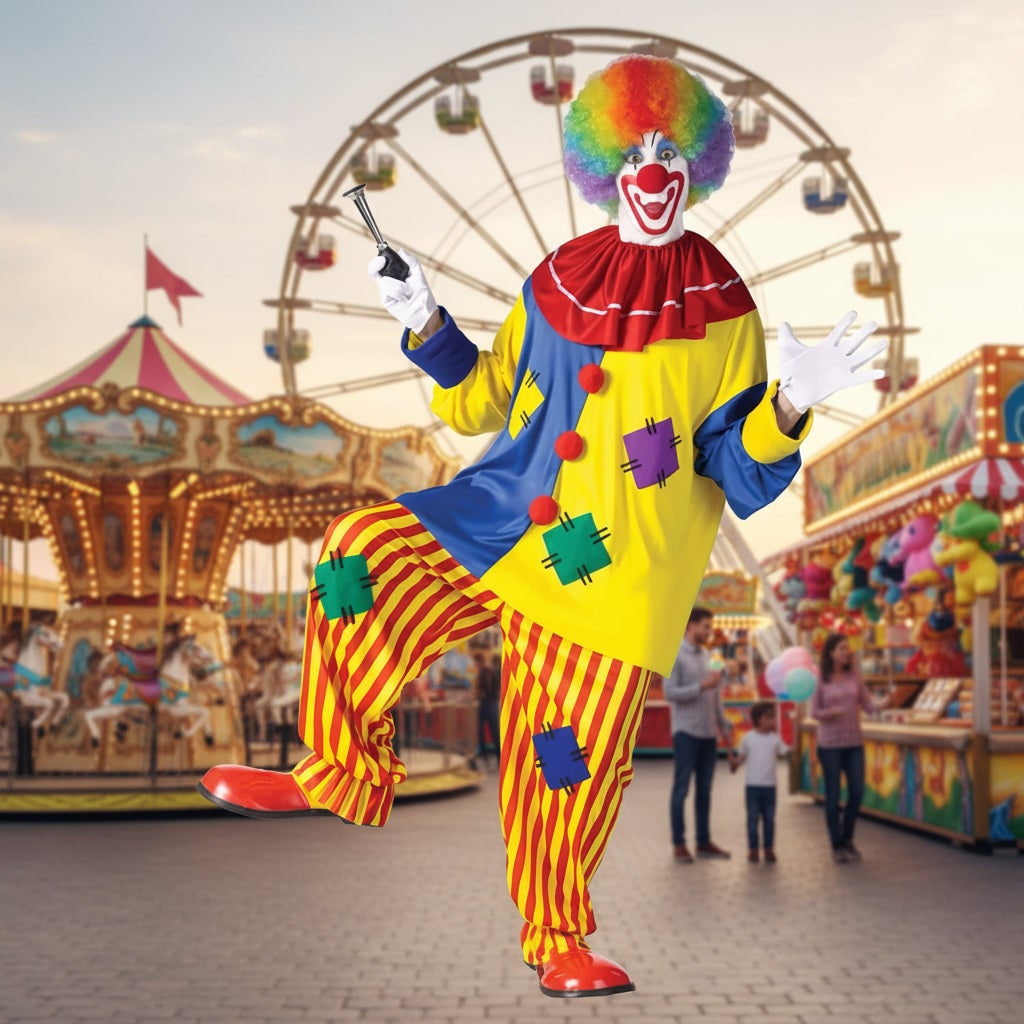 Halloween Costumes Clown Costume Adult Outfit - Image 1