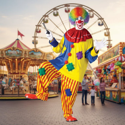 Halloween Costumes Clown Costume Adult Outfit - Image 1