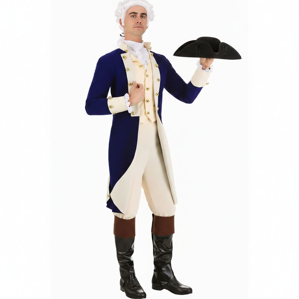 Halloween Costumes Colonial Uniform Set Adults - Image 5