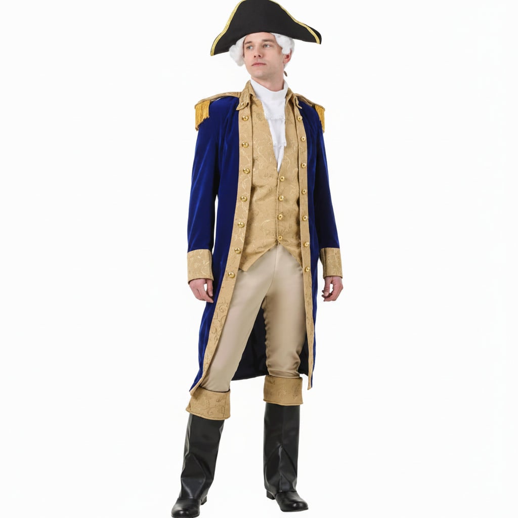 Halloween Costumes Colonial Uniform Set Adults - Image 6