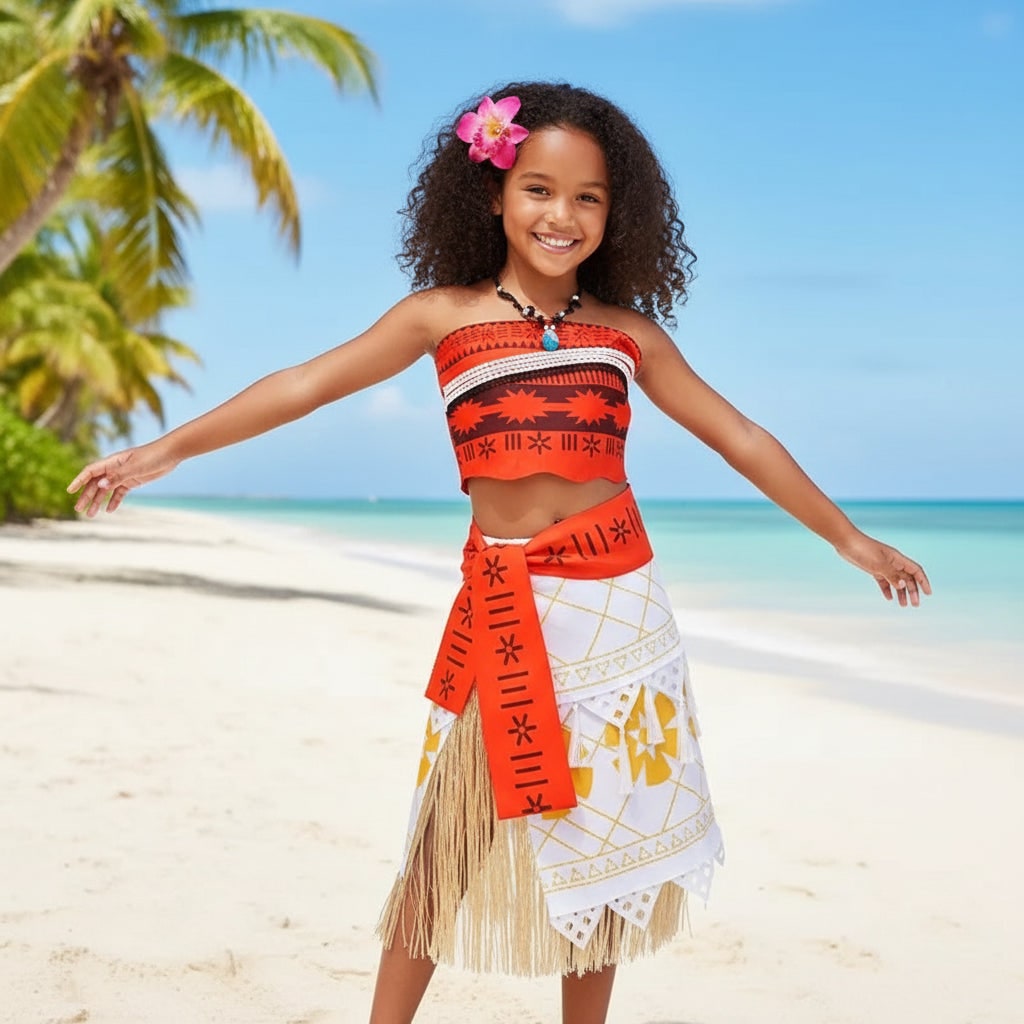 Halloween Costumes Cosplay Princess Costume Tropical Theme - Image 1