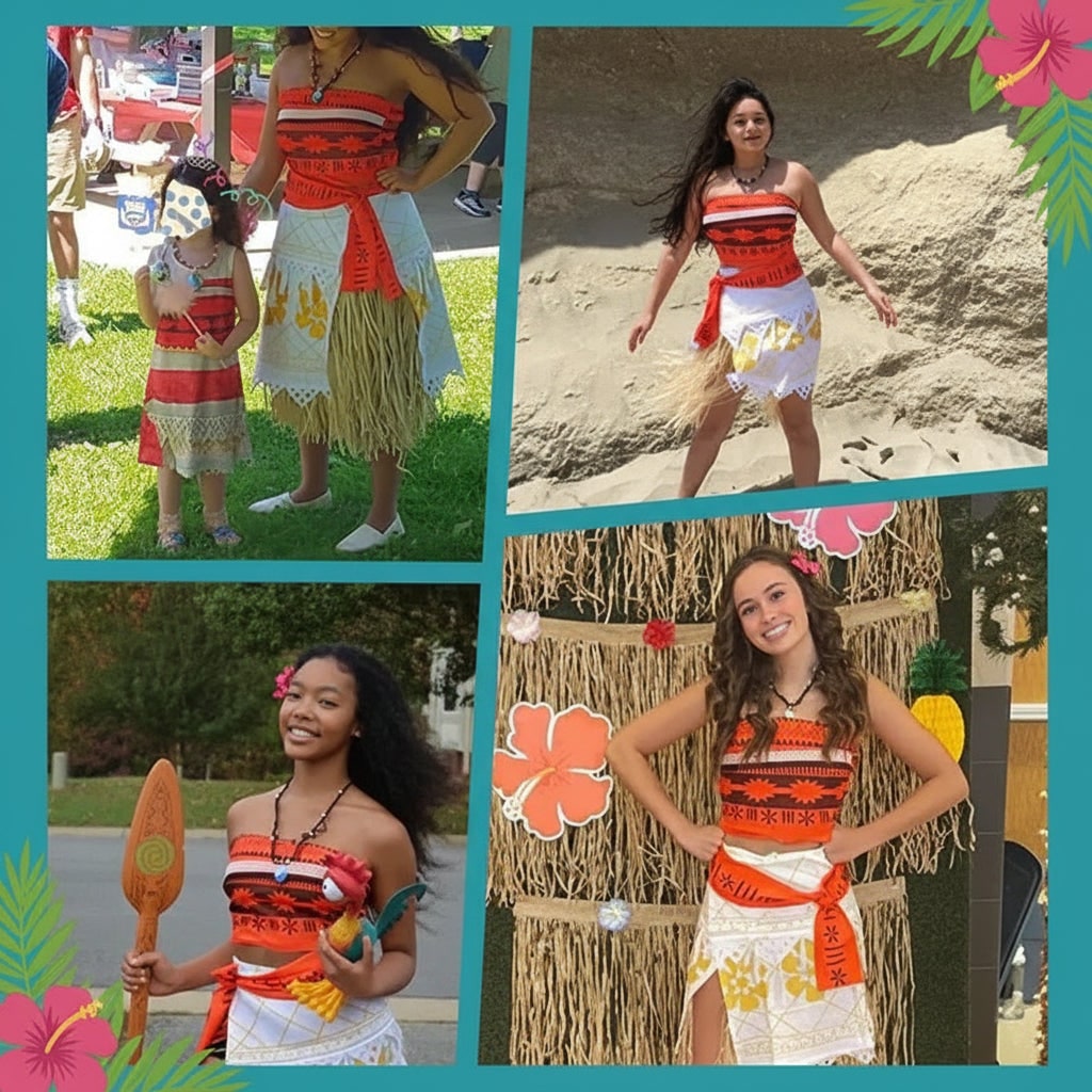 Halloween Costumes Cosplay Princess Costume Tropical Theme - Image 3